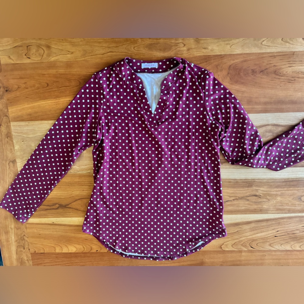 Polka dot top
